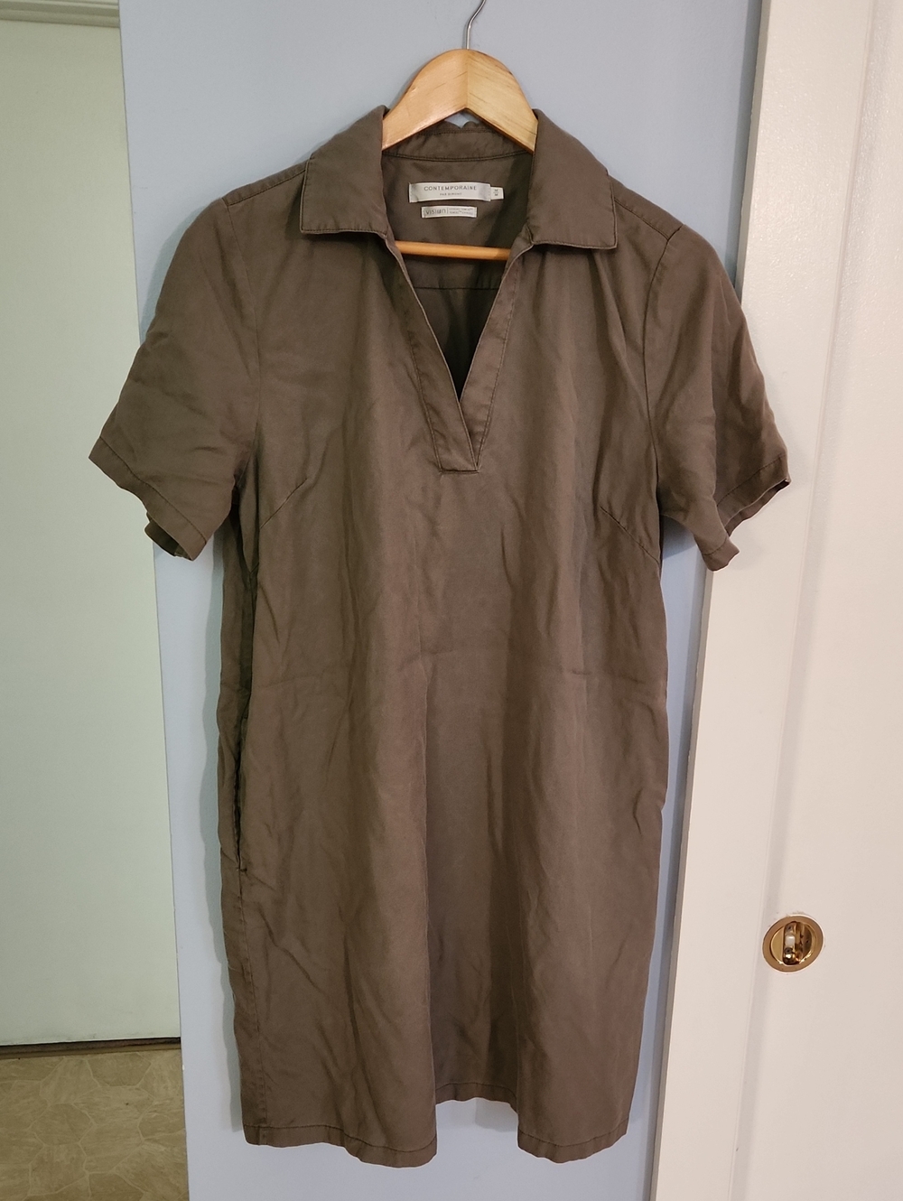 Army Green Pullover Dress
